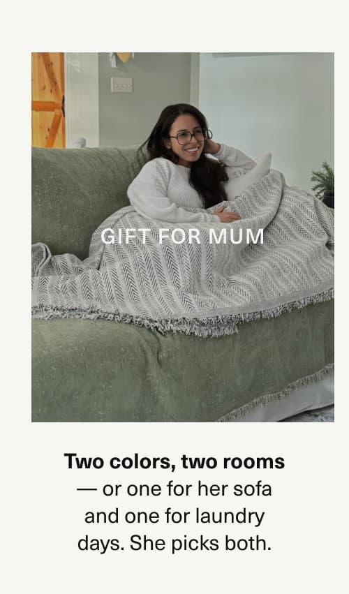 Two colors, two rooms. Gift for mum. 