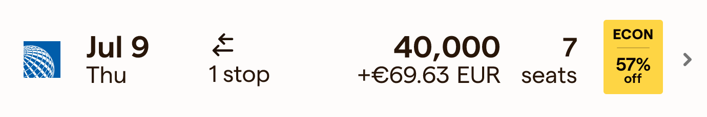 Returning Flight Deal
