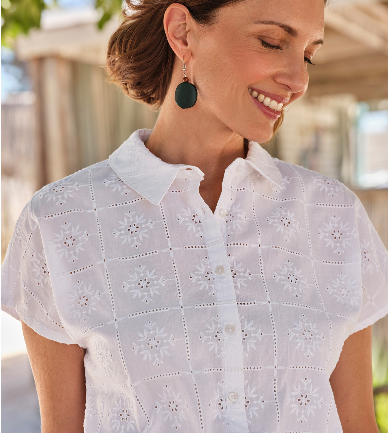 Patchwork Broderie Blouse