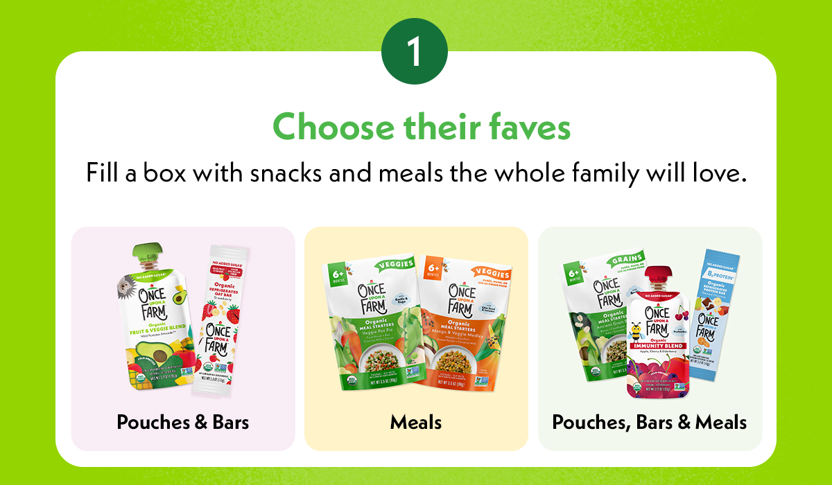 Choose Their Favorites: Snacks, Meals, Snacks & Meals