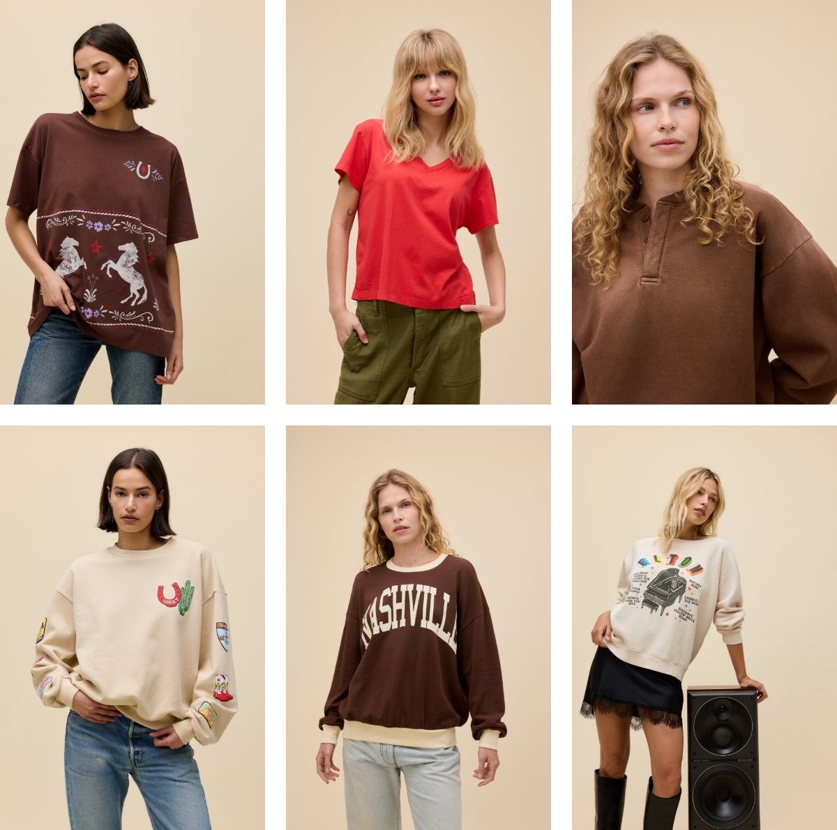 an image of a group of women wearing different colored shirts