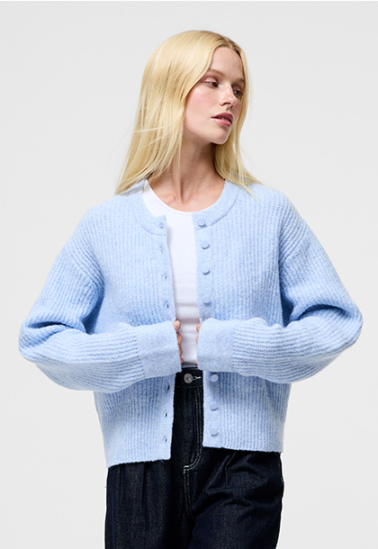 Kezia Recycled Knit Long Sleeve Cardigan
