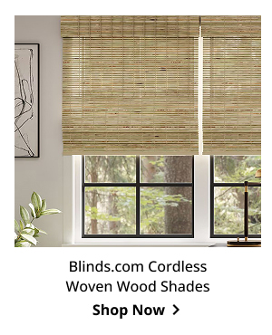 Blinds.com Cordless Woven Wood Shades | Shop Now >