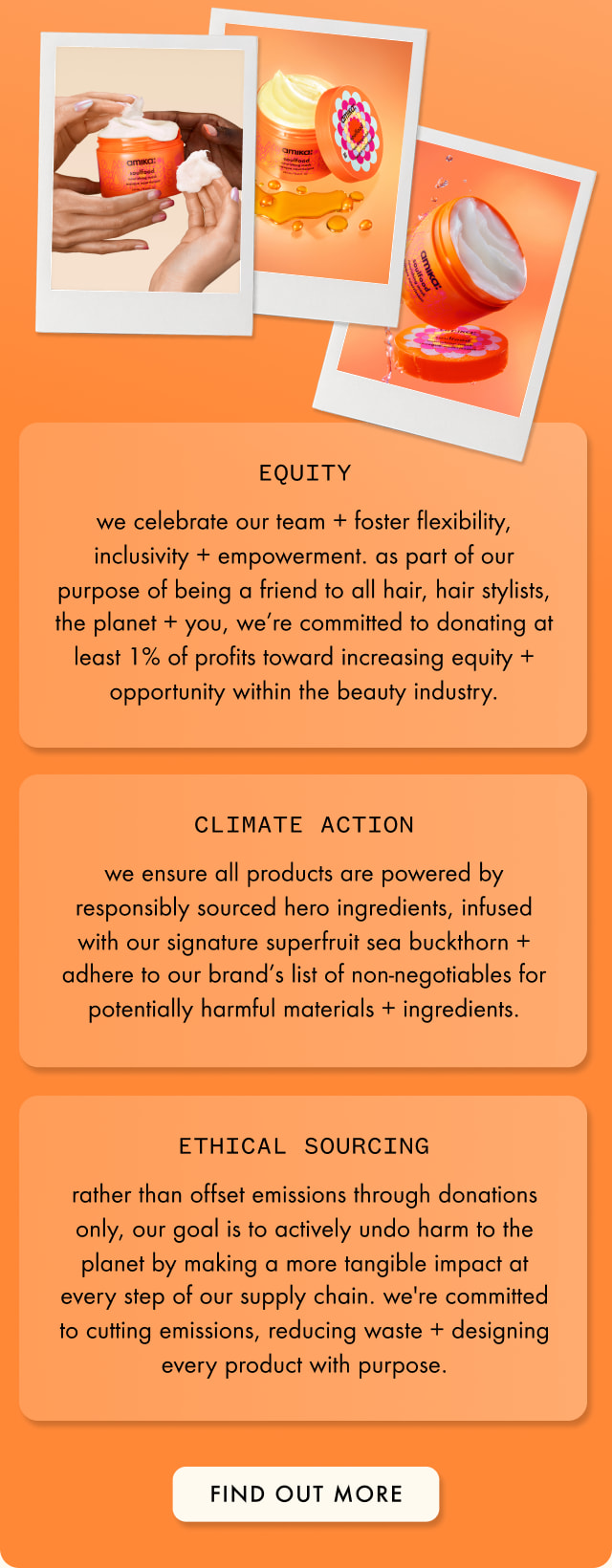amika earth day sustainability report