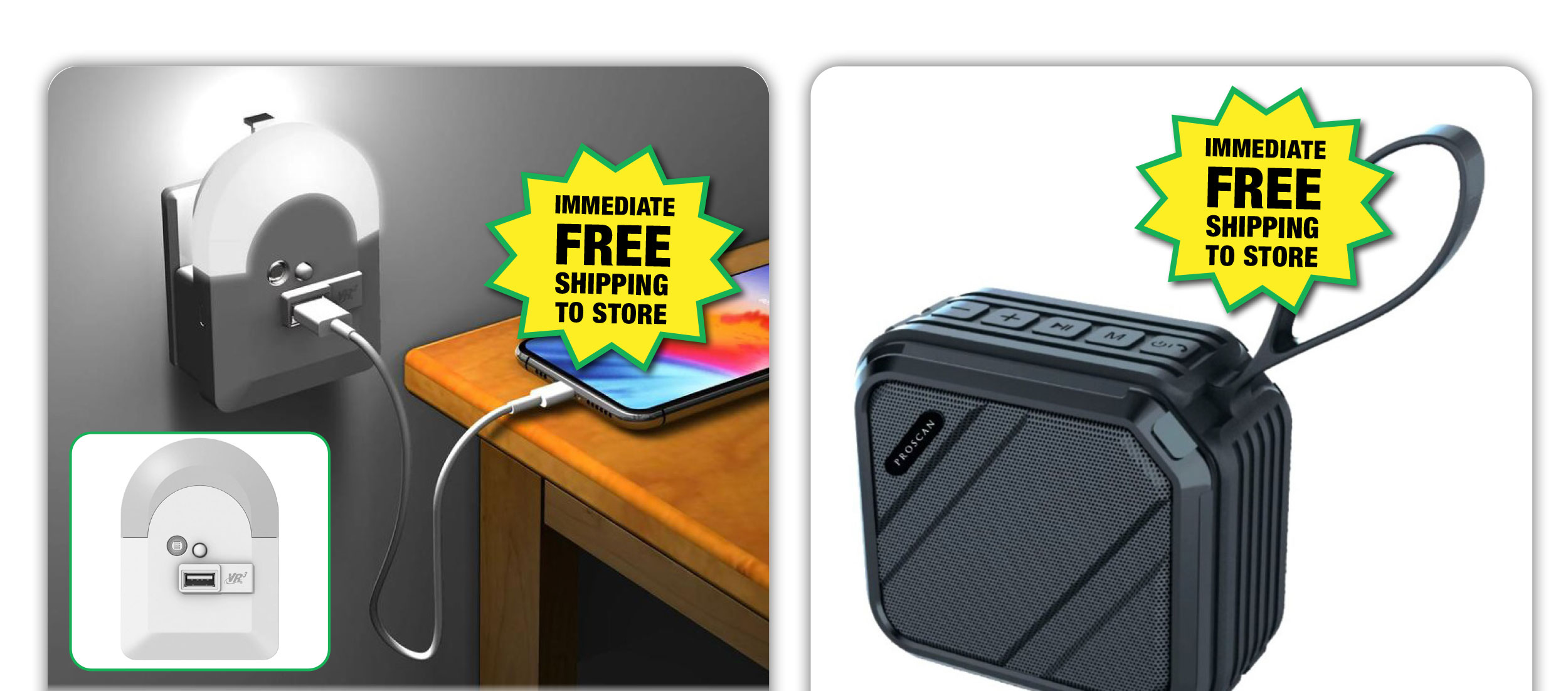 Phone-Jack-Powered Emergency Night Light and USB Charger - ONLY 99¢ After Rebate*!