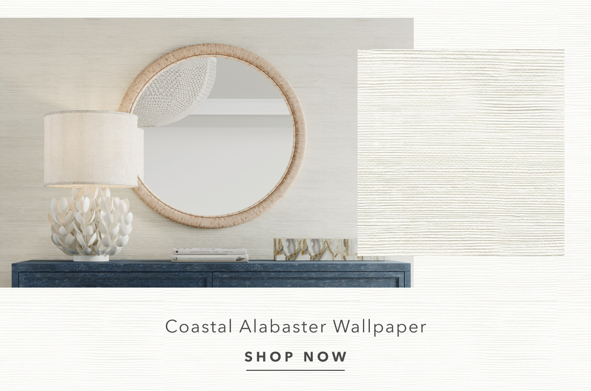 Natural Grasscloth Coastal Beach Alabaster Wallpaper