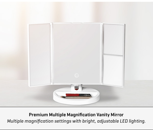Premium Multiple Magnification Vanity Mirror