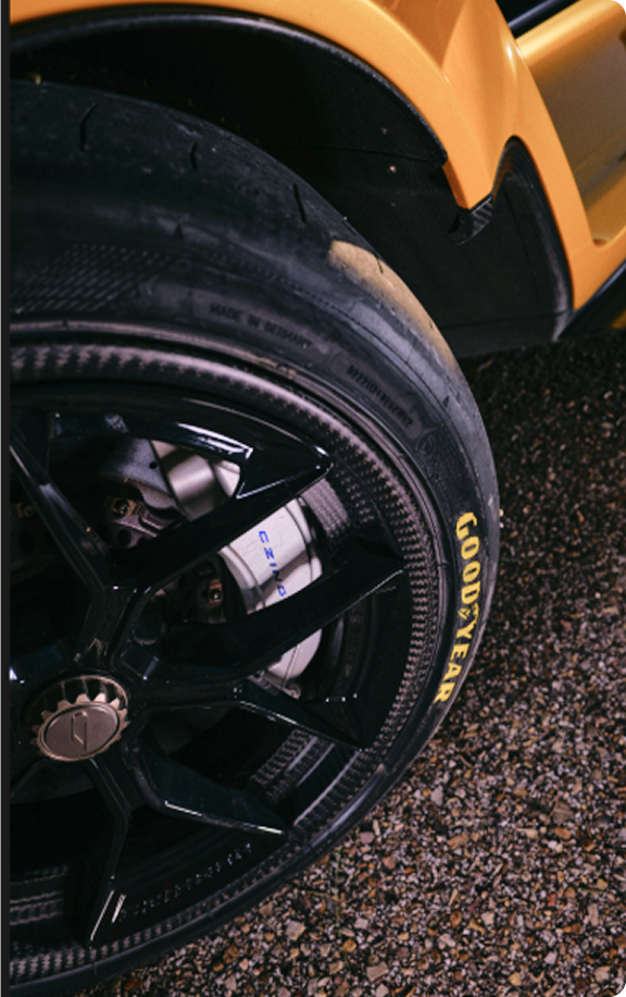 Close up of Eagle Tire