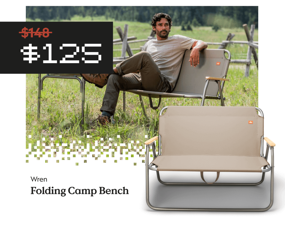 Folding Camp Bench