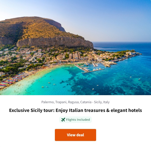 Exclusive Sicily tour: Enjoy Italian treasures &amp; elegant hotels