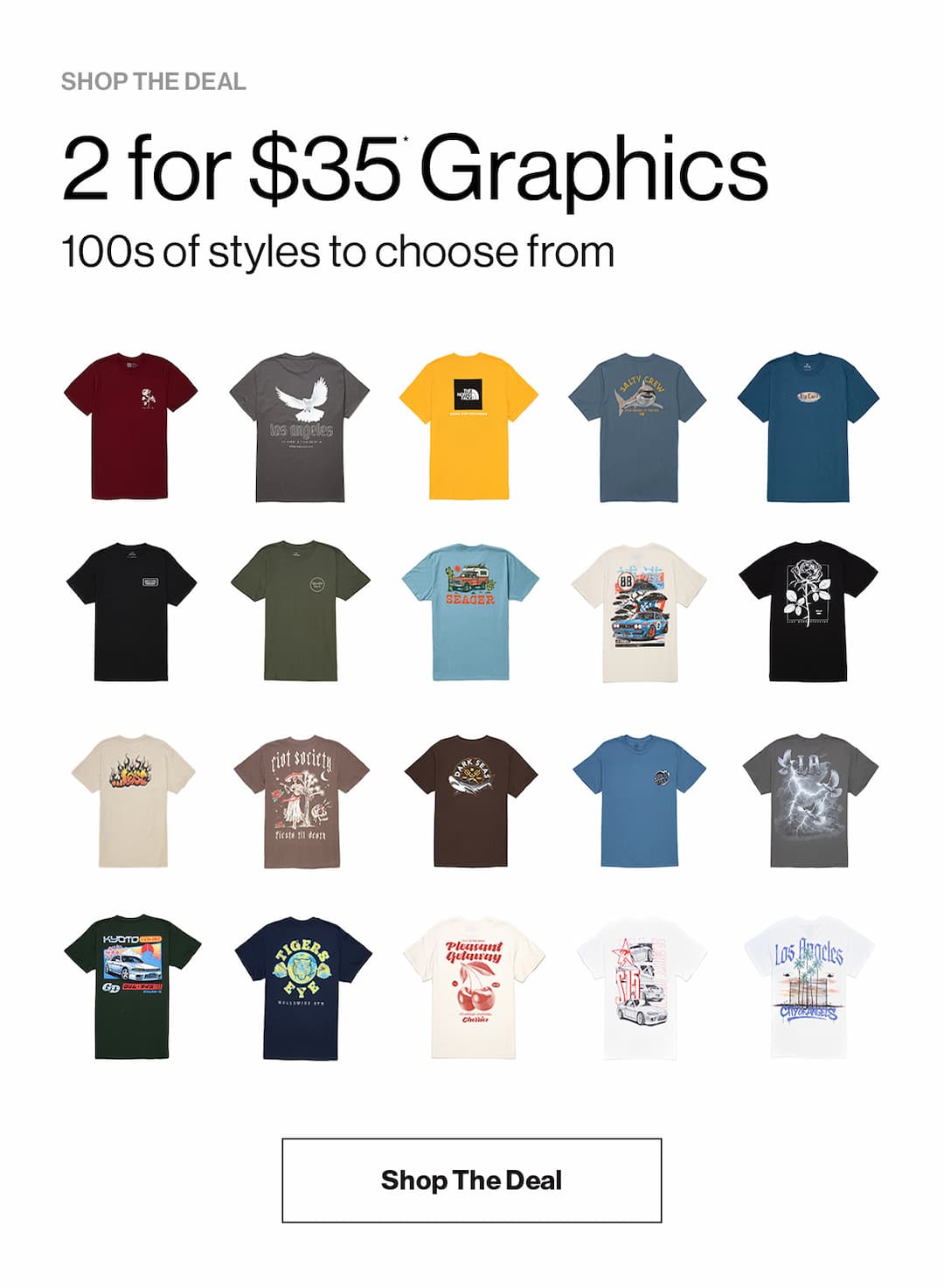 Shop Men's 2 for $35 Tees