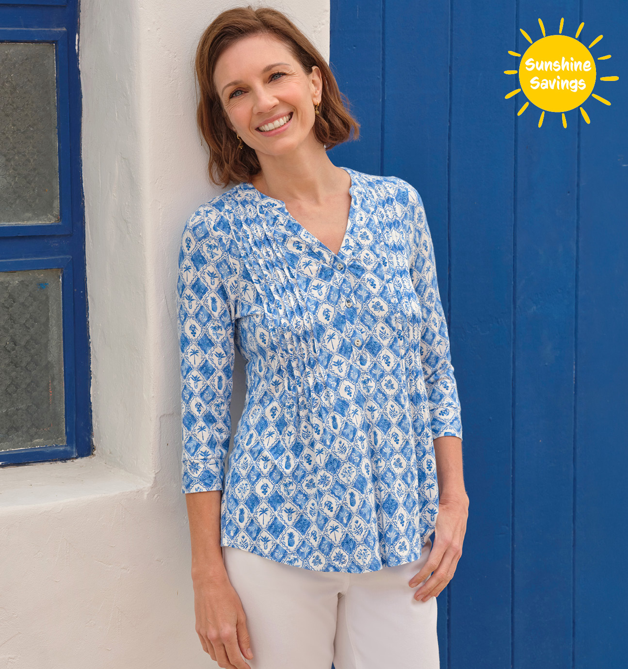 Longline Pintuck Shirt