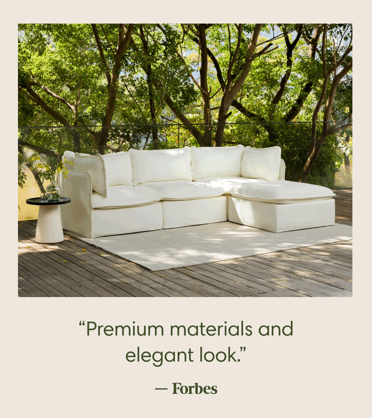 Premium materials and elegant look.