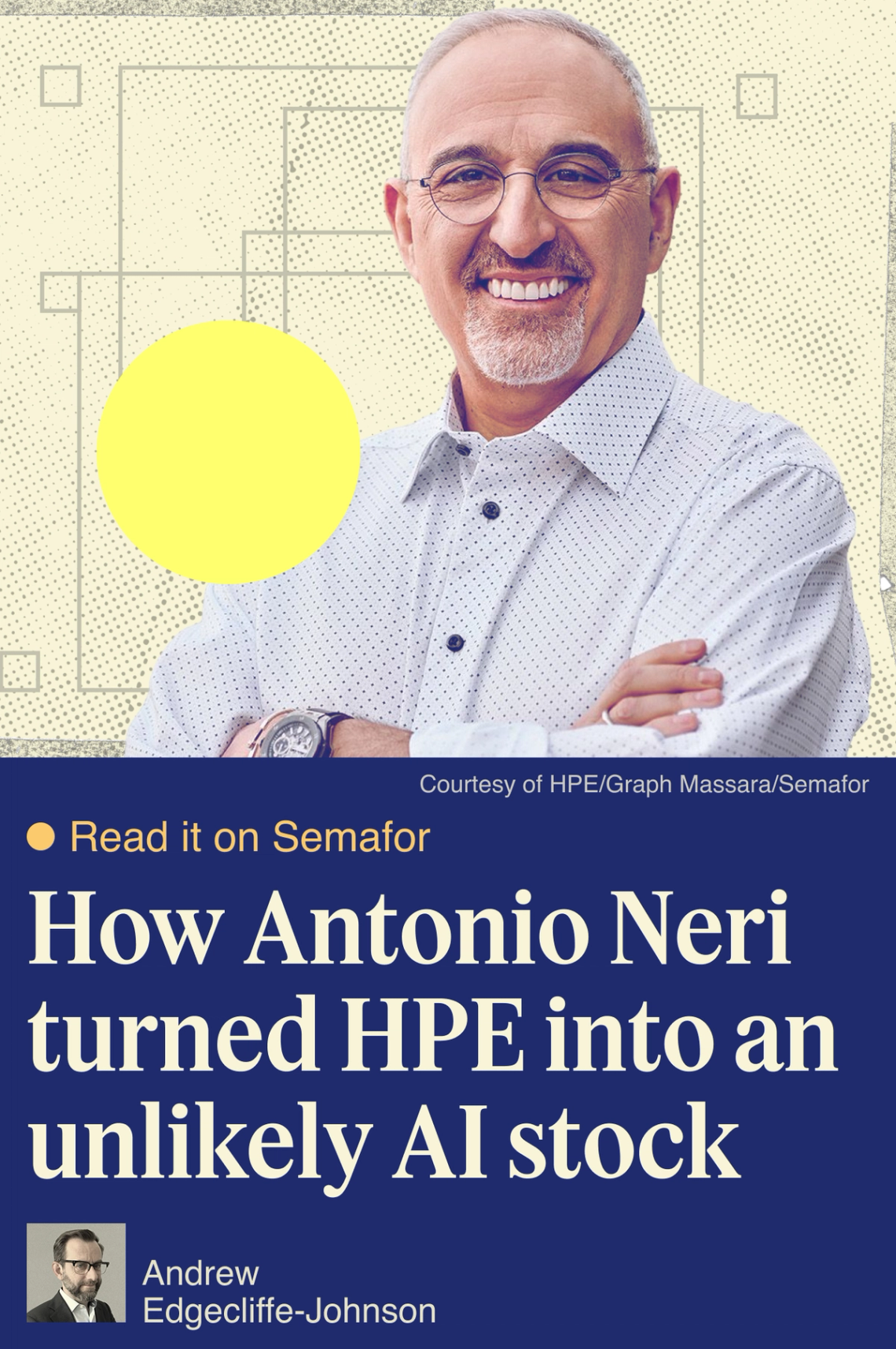 How Antonio Neri turned HPE into an unlikely AI stock