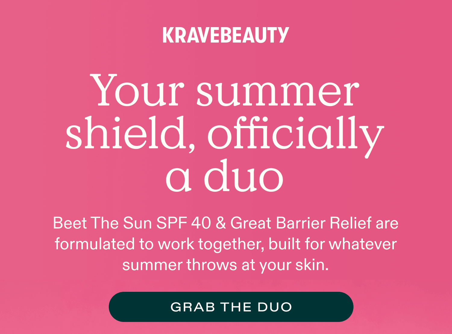 Your summer shield, officially a duo - Beet the Sun & Great Barrier Relief