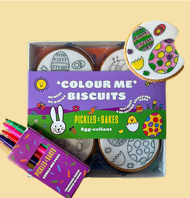Easter Eggcellent 'Colour Me' Biscuit Set