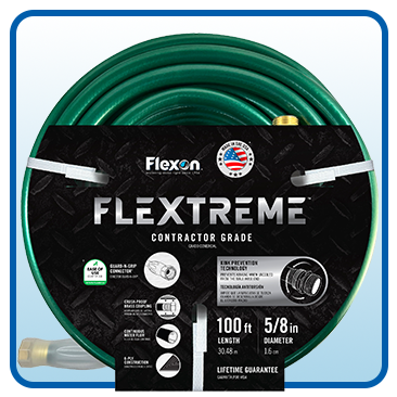 Flexon 5/8-inch x 100' Contractor Grade Hose with Guard and Grip