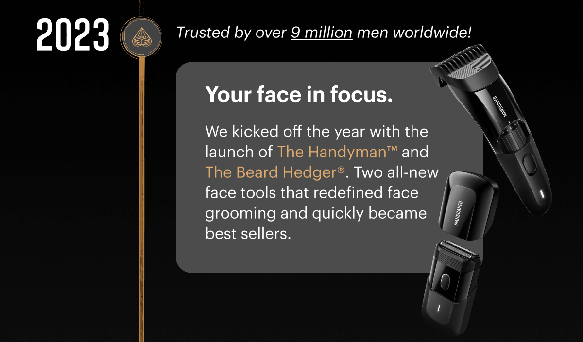 Your face in focus.