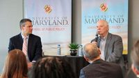 Dean Gustavo Flores-Macías and former Senator Ben Cardin