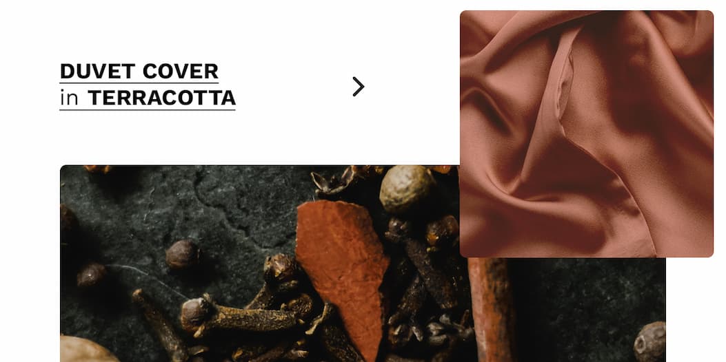 Duvet Cover in Terracotta