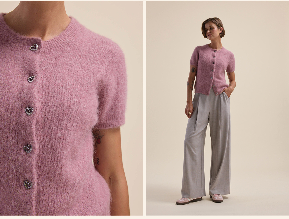 Adelaide Luxe Whisper Short Sleeve Cardigan