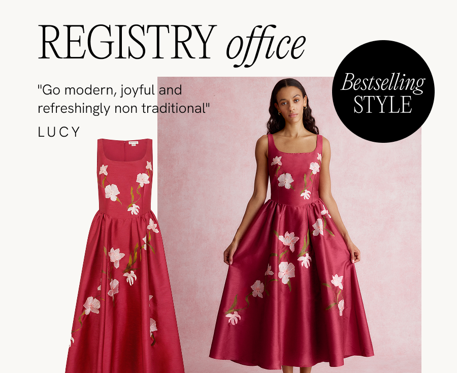 Registry office "Go modern, joyful and refreshingly non traditional" Lucy