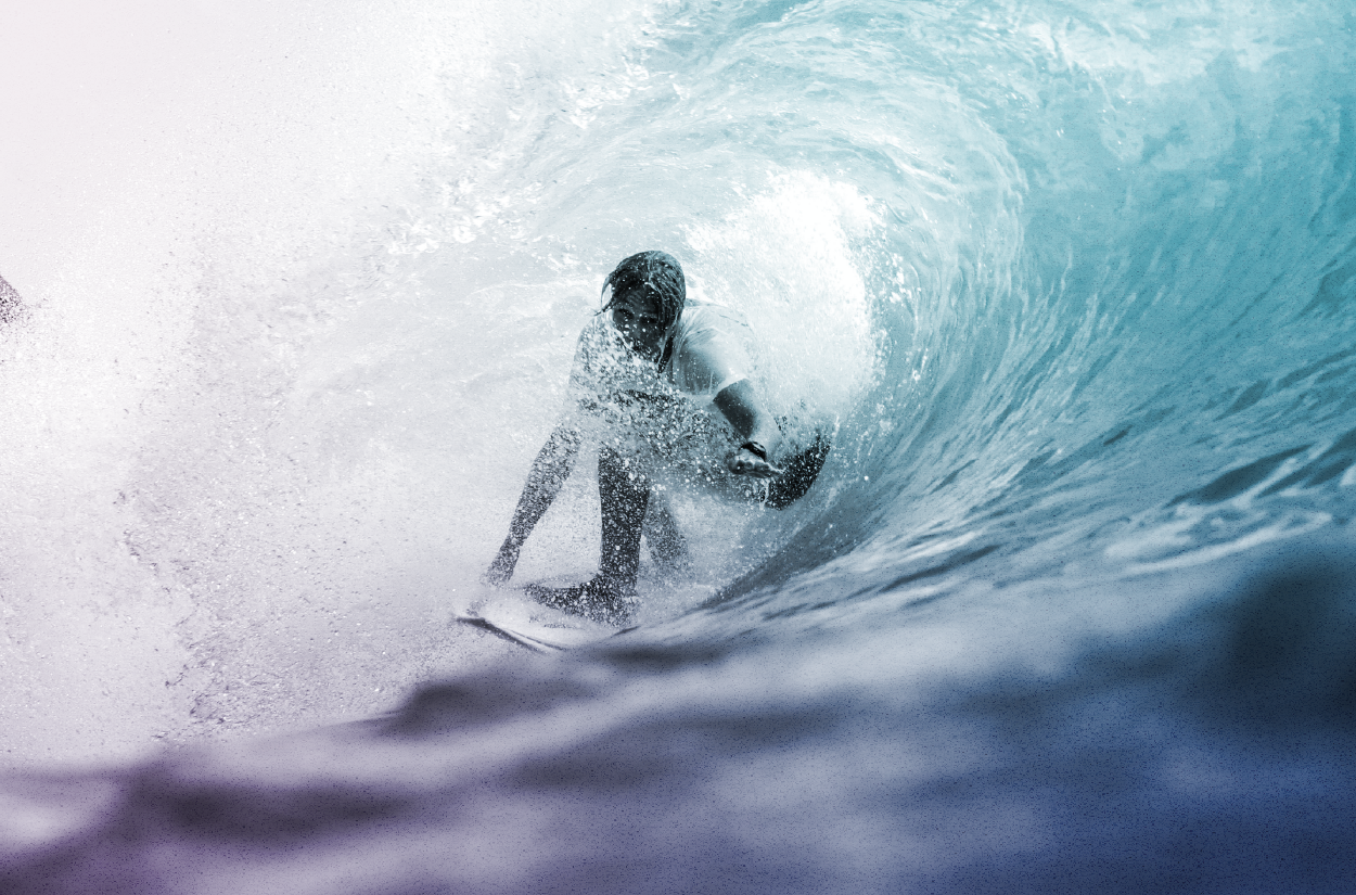 Man surfing