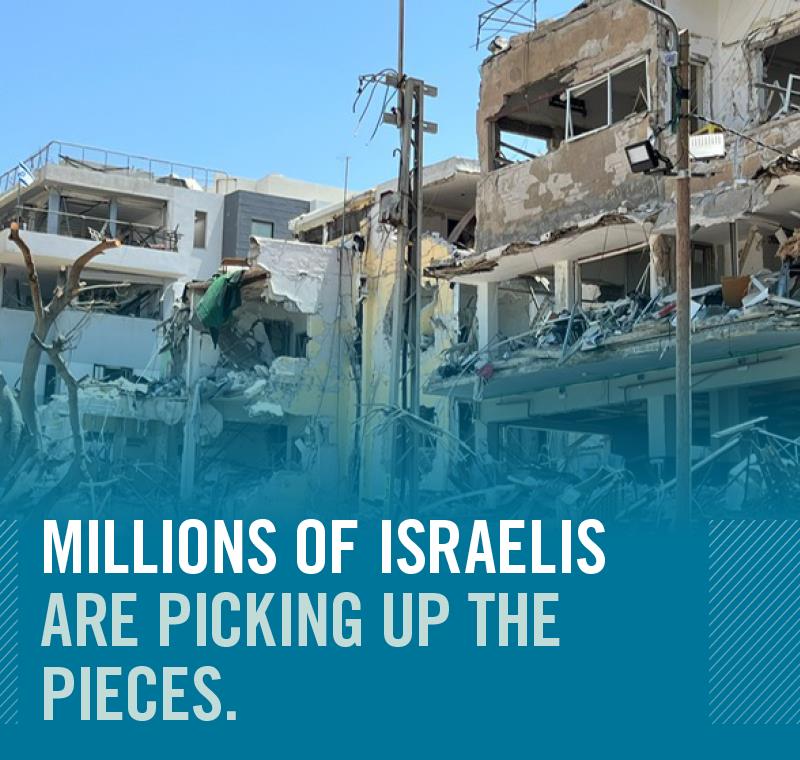 Millions of Isralis are Picking up the Pieces