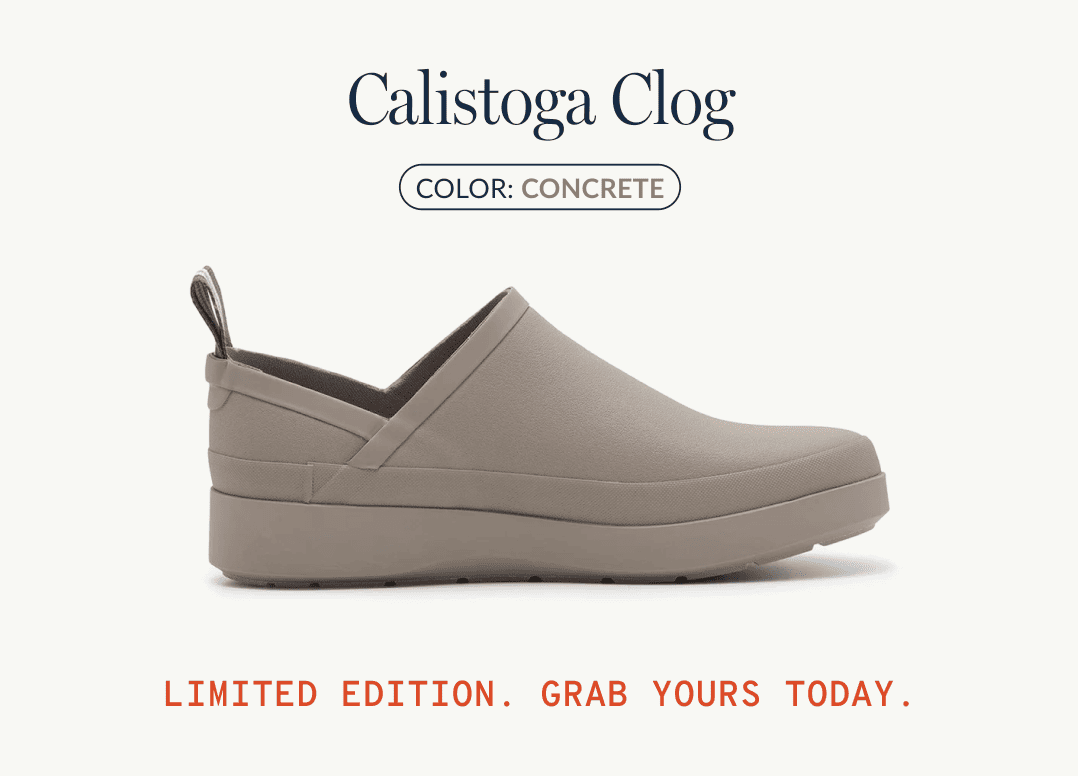 Calistoga Clog - Concrete