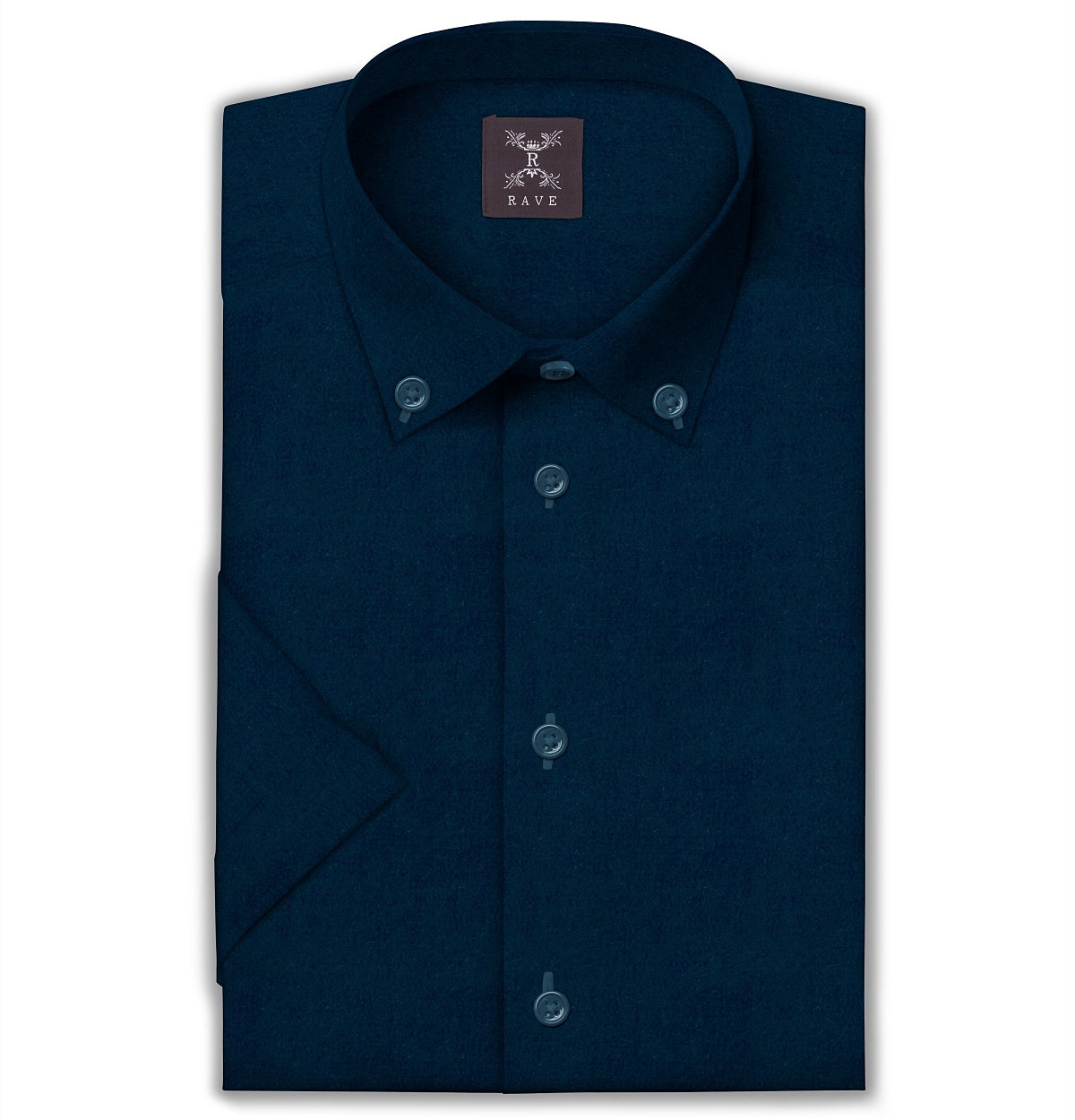 Image of Wrinkle-Resistant - Button-Down Collar - Short Sleeve - Ocean Teal
