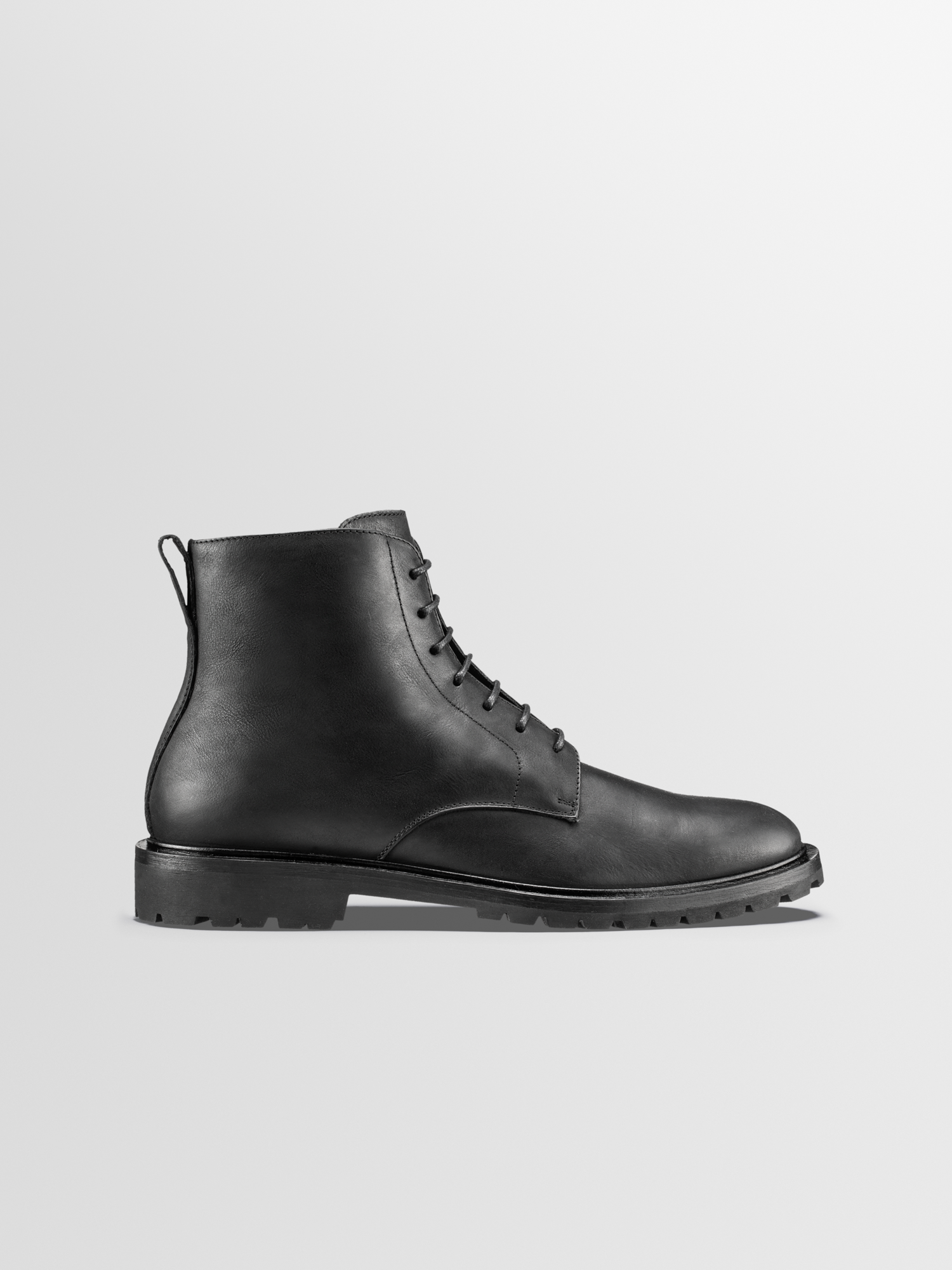 Image of Bergamo Leather Boot in Nero
