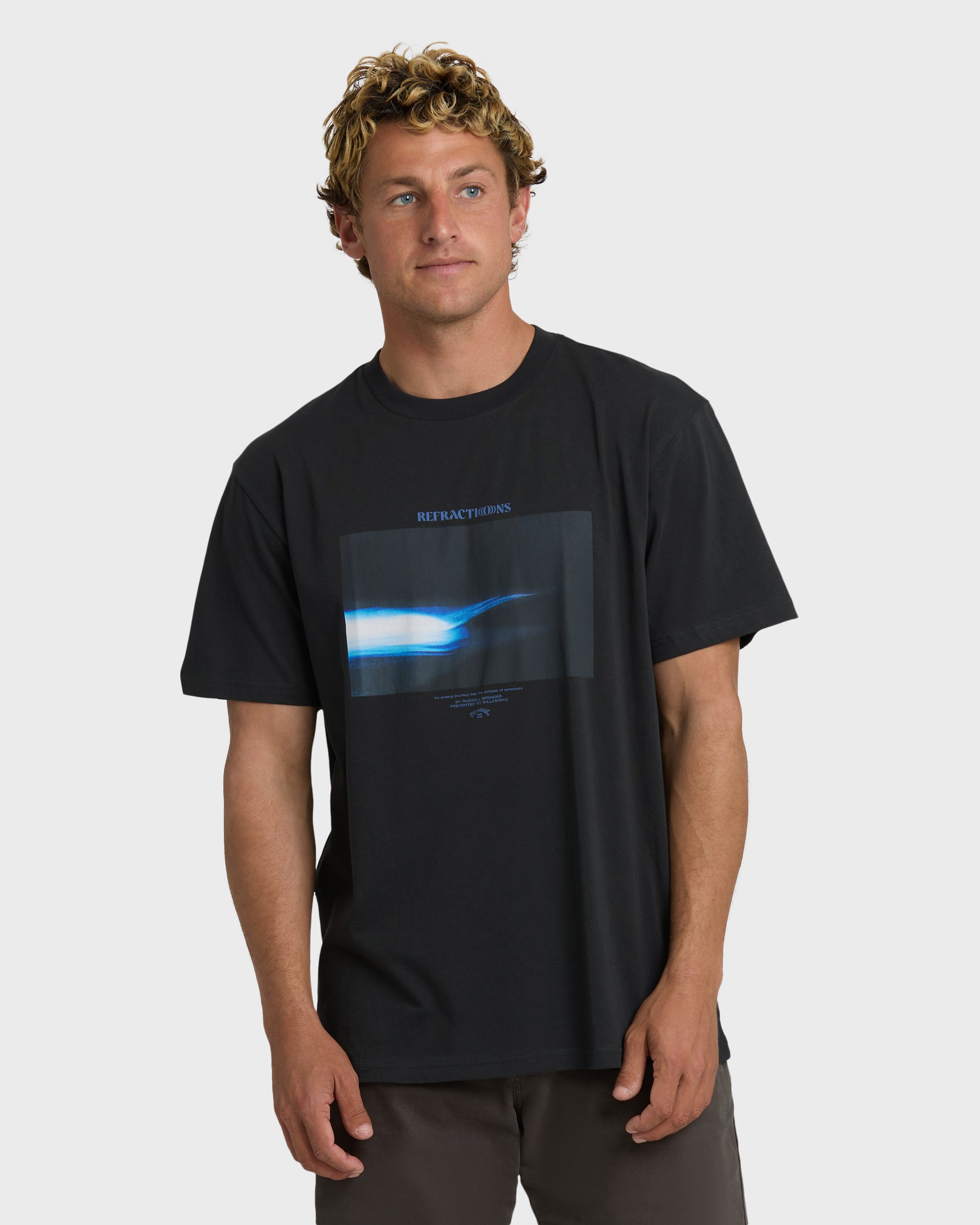 Image of Night Surf Premium Short Sleeve T-Shirt - Black Vintage