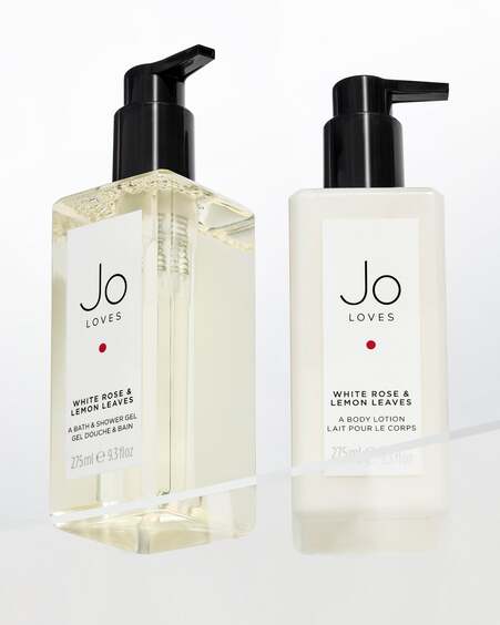 White Rose & Lemon Leaves Bath & Shower Gel and Lotion Set (275ml 275ml)