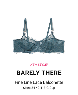New style! Barely there Fine line Lace Balconette sizes 34-42  |  B-G Cup