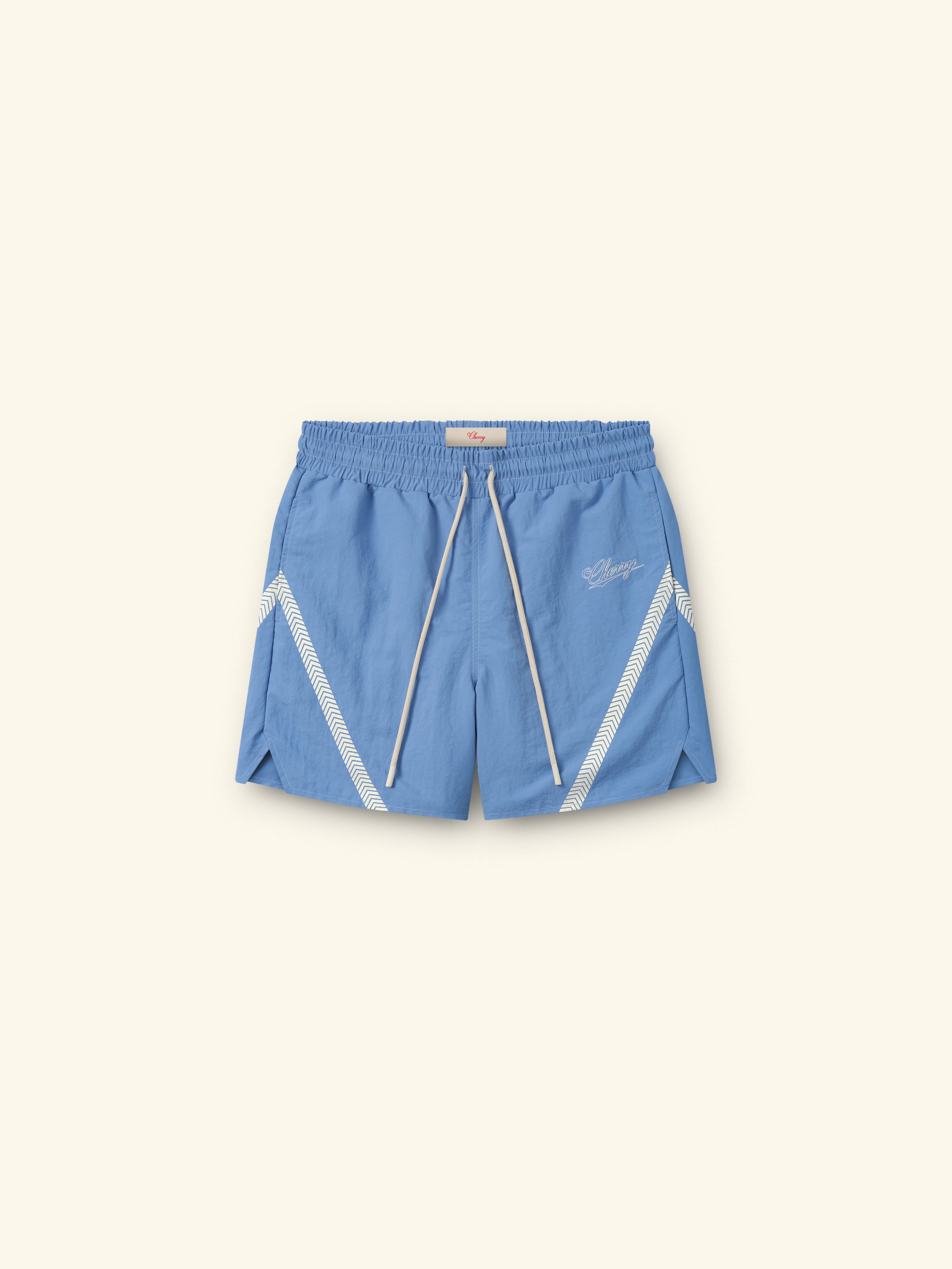 Image of Nylon Running Shorts (Steel Blue)
