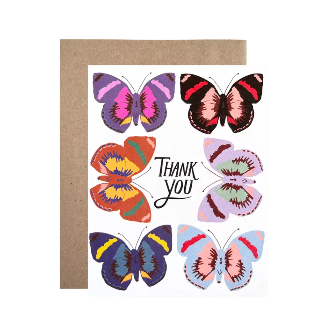 Image of Thank You Butterflies Card