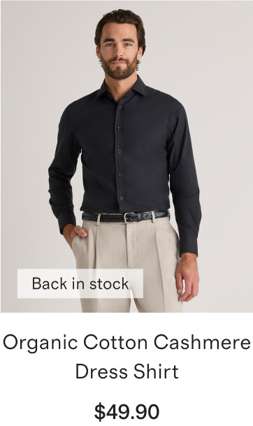 Organic Cotton Cashmere Dress Shirt