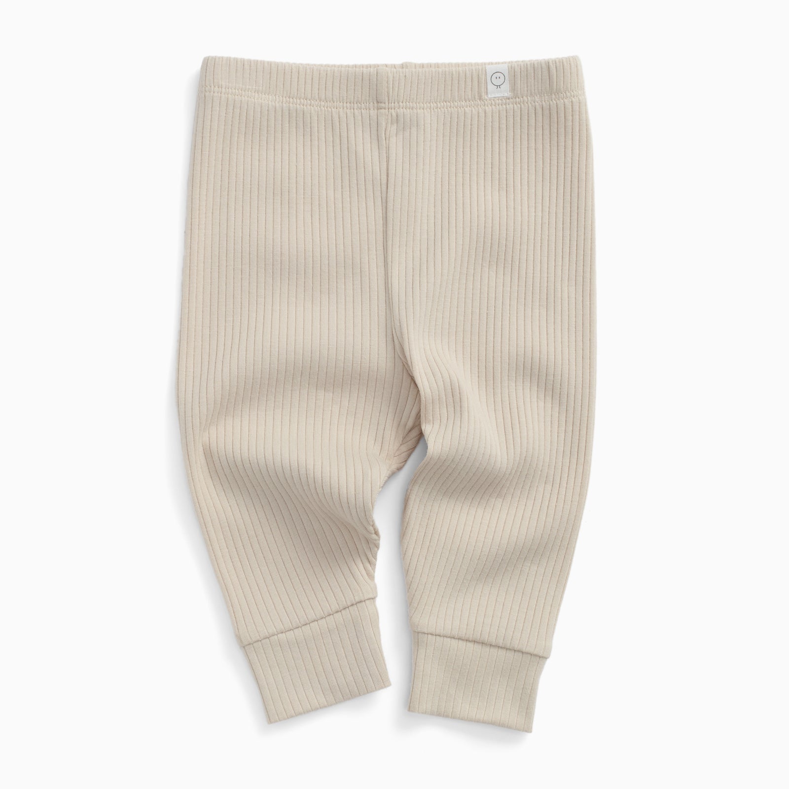 Image of Ribbed Leggings - Ecru