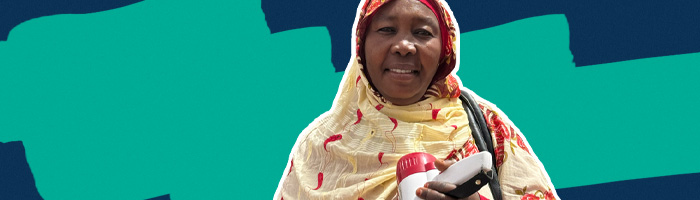 Heja, refugee in Chad, advocate for women.