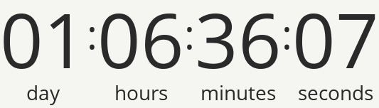 Countdown to the sale's end.