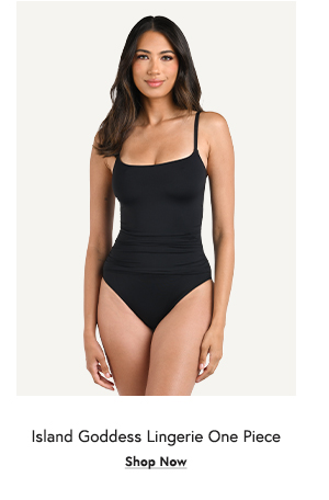 Island Goddess Lingerie One Piece - Black