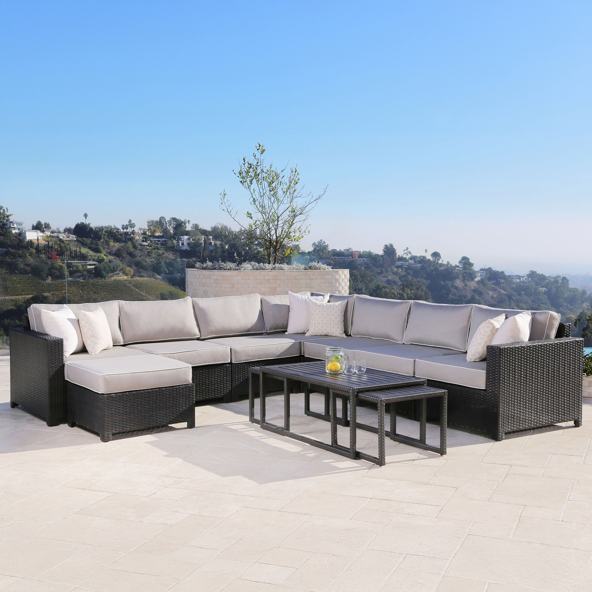 Monaco 11-Piece Outdoor Patio Seating