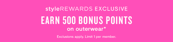 Earn 500 Bonus Points