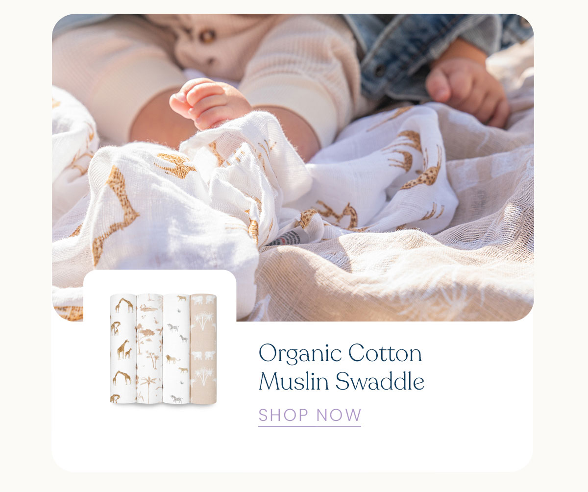 Organic Cotton Muslin Swaddle