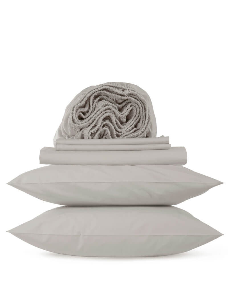 Image of 300 Thread Count PureWeave Percale Organic Cotton Deluxe Sheet Set