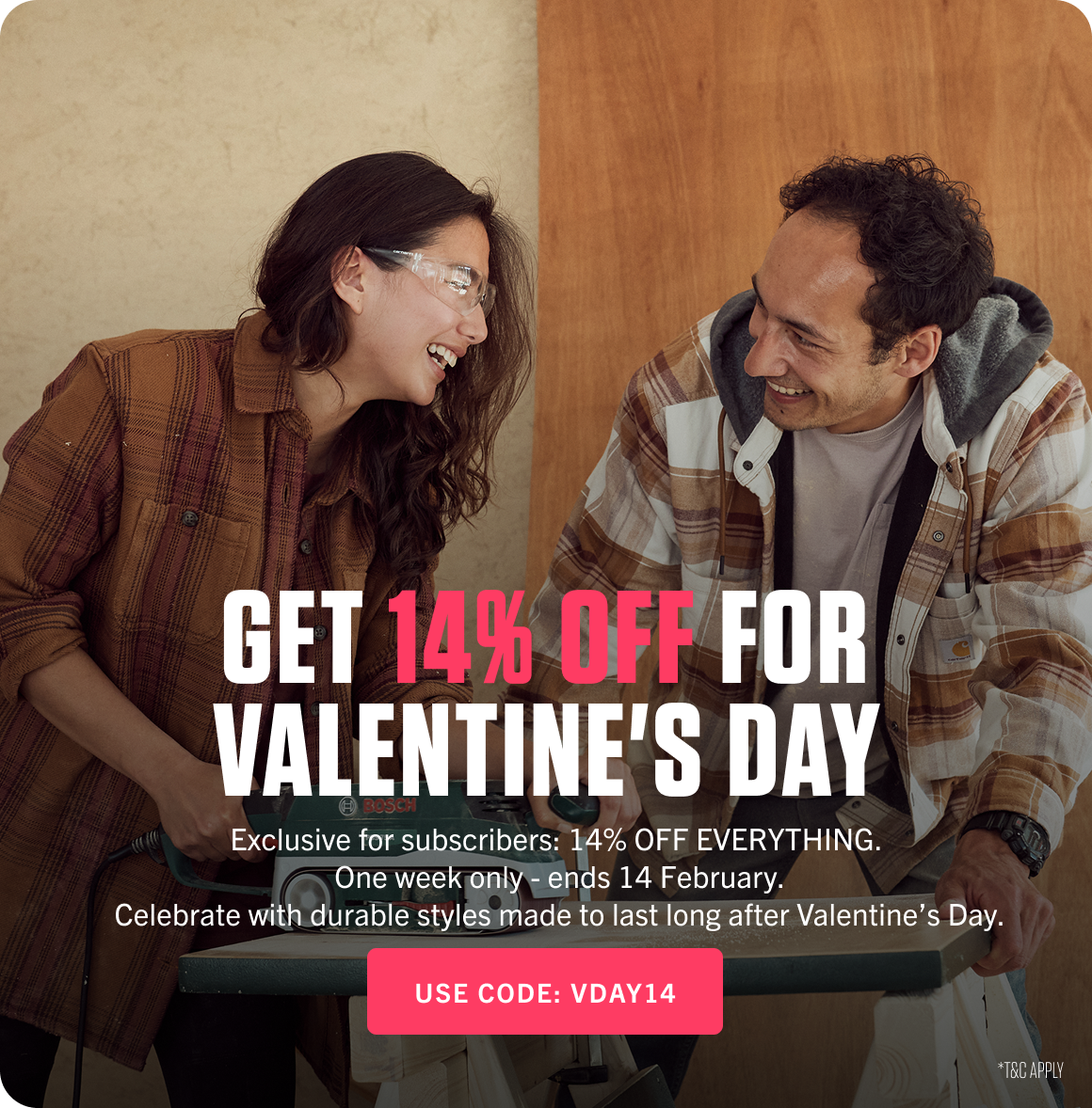 14% OFF Valentines Day