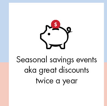 Seasonal savings events
