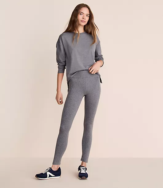 Lou & Grey Heathered Brushedsoft Side Pocket 7/8 Leggings