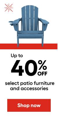 Up to 40%OFF select patio furniture and accessories