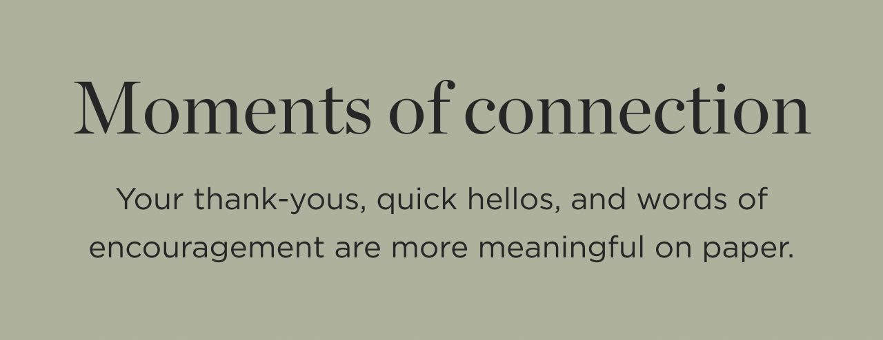 Moments of Connection